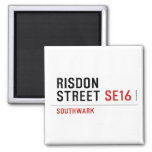 RISDON STREET  Magnets (more shapes)