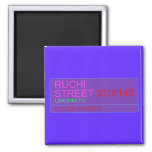 Ruchi Street  Magnets (more shapes)