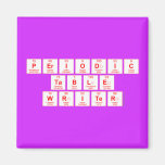 Periodic
 Table
 Writer  Magnets (more shapes)