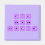 Zoe 
 Reyna
 Taylor  Magnets (more shapes)