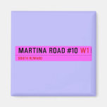 Martina Road #10  Magnets (more shapes)