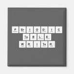 Periodic
 Table
 Writer  Magnets (more shapes)