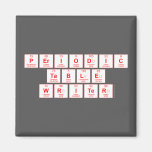 Periodic
 Table
 Writer  Magnets (more shapes)