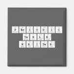 Periodic
 Table
 Writer  Magnets (more shapes)