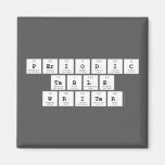 Periodic
 Table
 Writer  Magnets (more shapes)