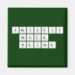 Periodic
 Table
 Writer  Magnets (more shapes)