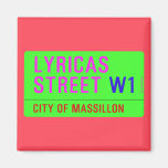 lyricas Street  Magnets (more shapes)