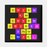 UNiverse
 And
 Universe
 Universal
 Space
 Travel  Magnets (more shapes)