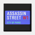 ASSASSIN Street  Magnets (more shapes)