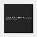 pabayo tomasaco st.  Magnets (more shapes)