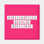 Periodic
 Table
 Writer  Magnets (more shapes)