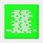 never gonna
 give you up
 never gonna
 let you down
 never gonna 
 run around
 or desert you
 never gonna 
 make you cry
 never gonna 
 say goodbye
 never gonna tell a lie
 or hurt you  Magnets (more shapes)