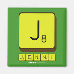 J
 JENNI  Magnets (more shapes)