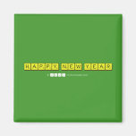 Happy New Year  Magnets (more shapes)