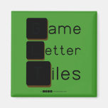Game
 Letter
 Tiles  Magnets (more shapes)