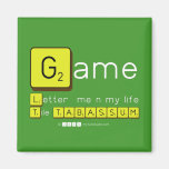 Game
 Letter  me n my life
 Tile TABASSUM  Magnets (more shapes)