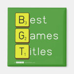 Best
 Games
 Titles  Magnets (more shapes)