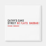 Cathy's Cake Street  Magnets (more shapes)
