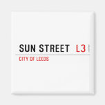 Sun Street   Magnets (more shapes)