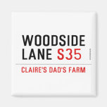 woodside  lane  Magnets (more shapes)