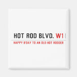 Hot Rod Blvd.  Magnets (more shapes)