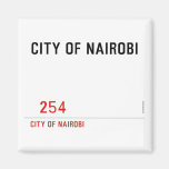 city of nairobi       Magnets (more shapes)
