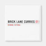 brick lane curries  Magnets (more shapes)
