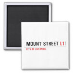 Mount Street  Magnets (more shapes)