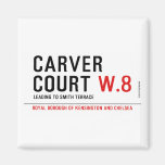 CARVER COURT  Magnets (more shapes)