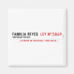 Familia reyes   Magnets (more shapes)