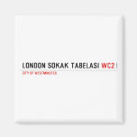 LONDON SOKAK TABELASI  Magnets (more shapes)