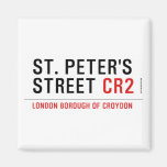St. peter's Street  Magnets (more shapes)