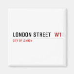 London street   Magnets (more shapes)