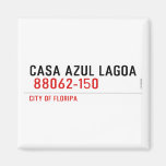 CASA AZUL LAGOA   Magnets (more shapes)