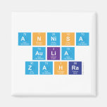 Annisa 
 Aulia
  zahra  Magnets (more shapes)