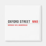 Oxford street   Magnets (more shapes)