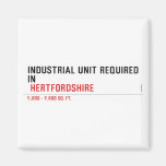 Industrial unit required  in   Magnets (more shapes)