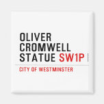 oliver cromwell statue  Magnets (more shapes)