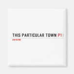 This Particular Town  Magnets (more shapes)