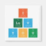 I 
 luv 
 You  Magnets (more shapes)
