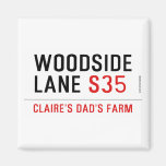 Woodside Lane  Magnets (more shapes)
