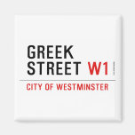 Greek Street  Magnets (more shapes)