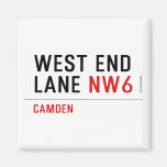 West End  Lane  Magnets (more shapes)