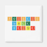 Periodic
 Table
 Writer  Magnets (more shapes)
