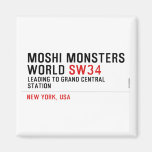 mOSHI mONSTERS wORLD  Magnets (more shapes)