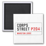 Corps Street  Magnets (more shapes)