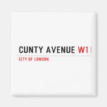 Cunty Avenue  Magnets (more shapes)