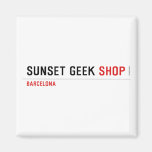 SUNSET GEEK  Magnets (more shapes)