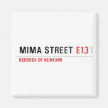 MIMA STREET  Magnets (more shapes)