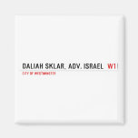Daliah Sklar, Adv. Israel   Magnets (more shapes)